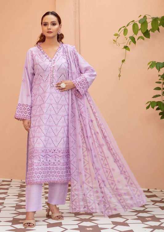 Cotton Kari By Anaya Emb Chickankari-3PC
