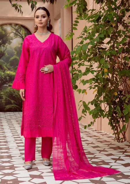 Cotton Kari By Anaya Emb Chickankari-3PC