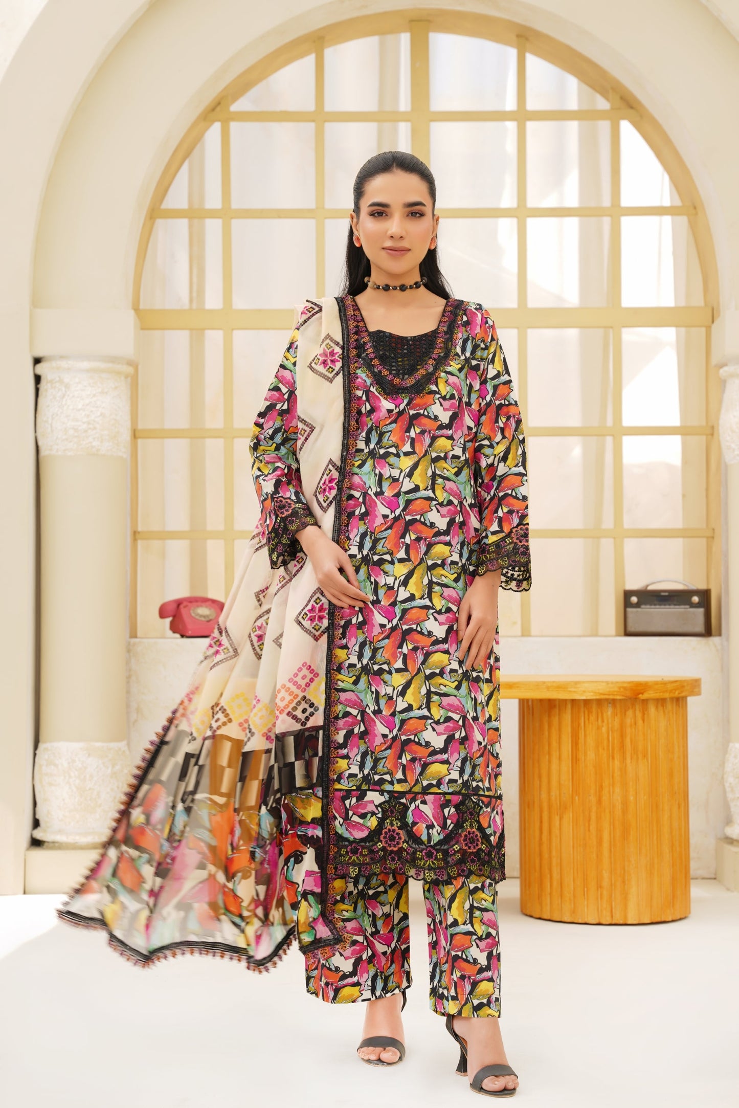 Jashn-e-Baharan J-01 | Emb & Printed