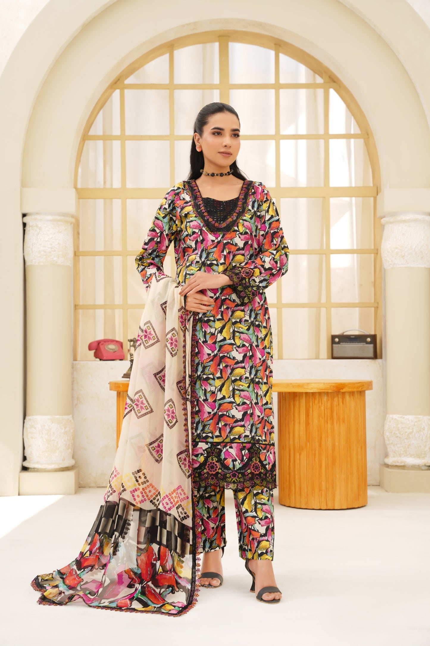 Jashn-e-Baharan J-01 | Emb & Printed