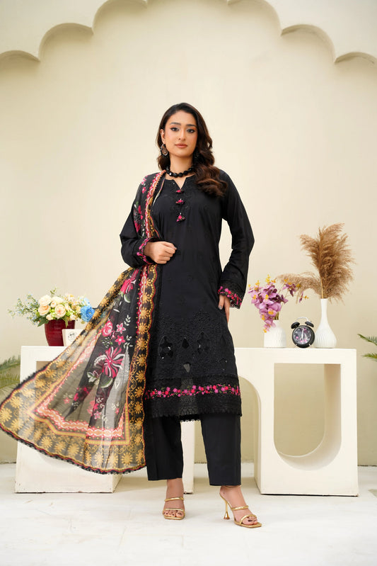 Virsa A-01 | Chikankari Lawn 3PC