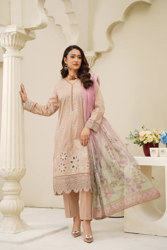 Virsa A-03 | Chikankari Lawn 3PC
