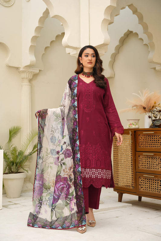 Virsa A-04 | Chikankari Lawn 3PC