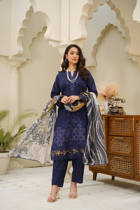 Virsa A-05 | Chikankari Lawn 3PC