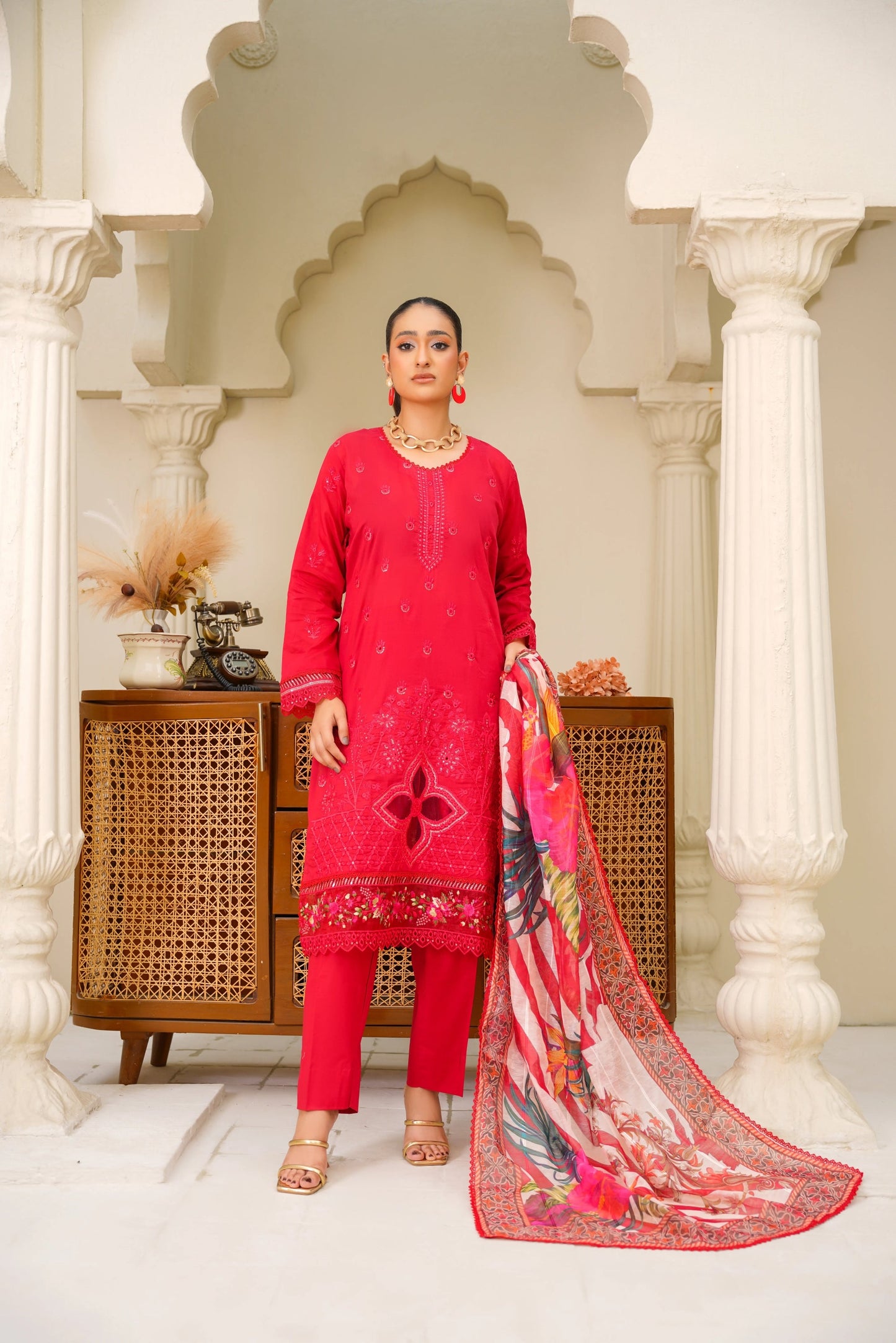 Virsa A-07 | Chikankari Lawn 3PC