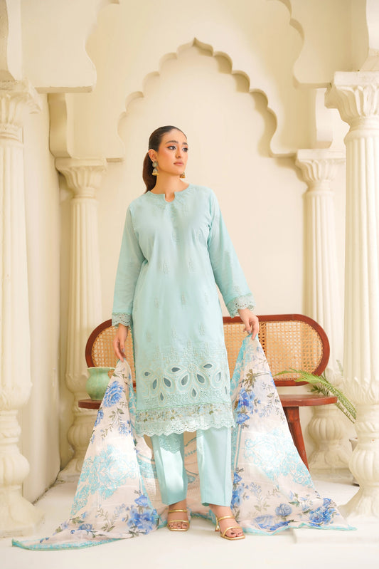 Virsa A-9 | Chikankari Lawn 3PC