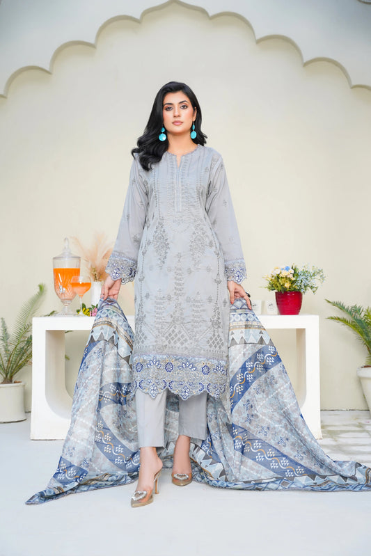 Virsa A-16 | Chikankari Lawn 3PC