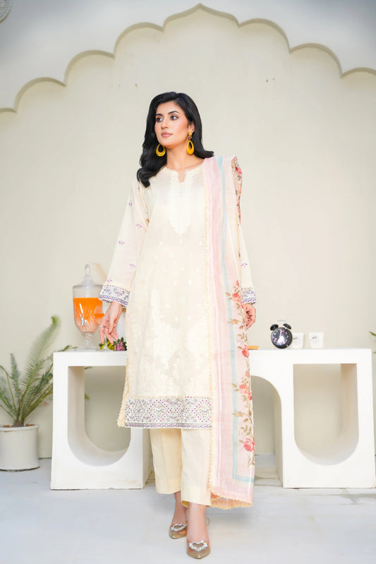 Virsa A-18 | Chikankari Lawn 3PC