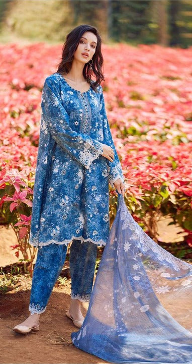 Monarki Print Emb Lawn-3PC