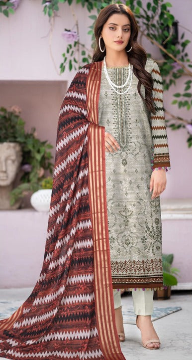 Cimrim Print Emb Lawn-3PC