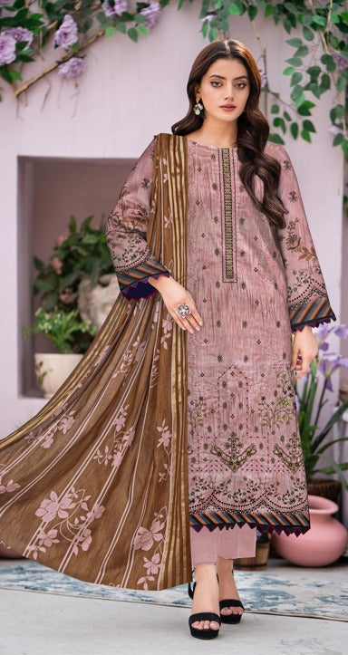 Cimrim Print Emb Lawn-3PC