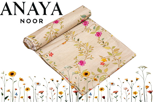 Anaya All Over Print Khaddar Shirt&Trouser-2PC
