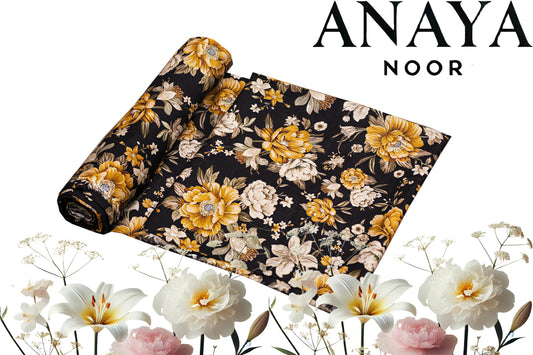 Anaya All Over Print Khaddar Shirt&Trouser-2PC