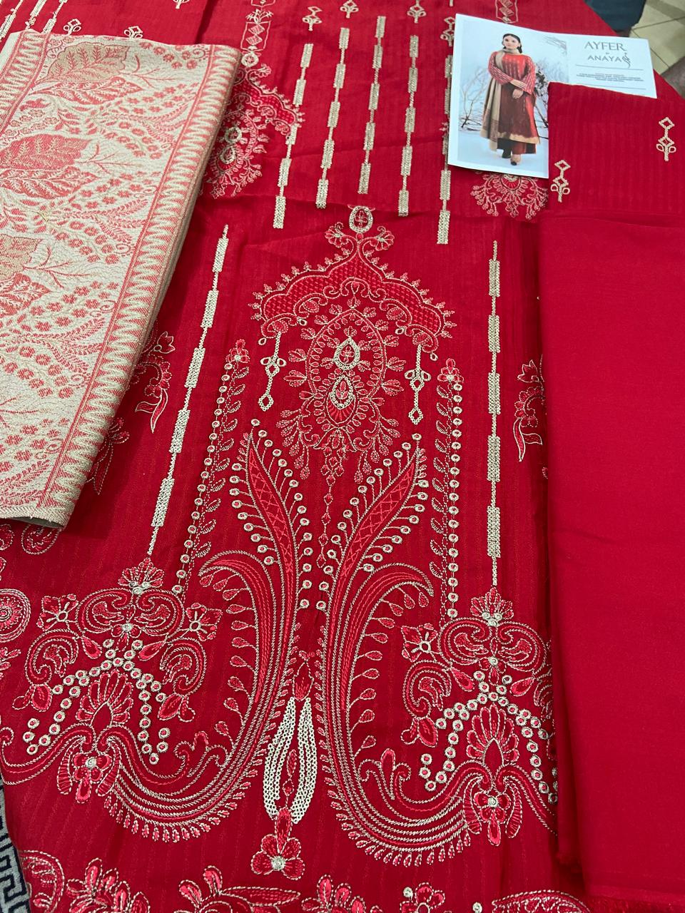 Ayfer By Anaya Noor 3-Pcs Marina Jacquard